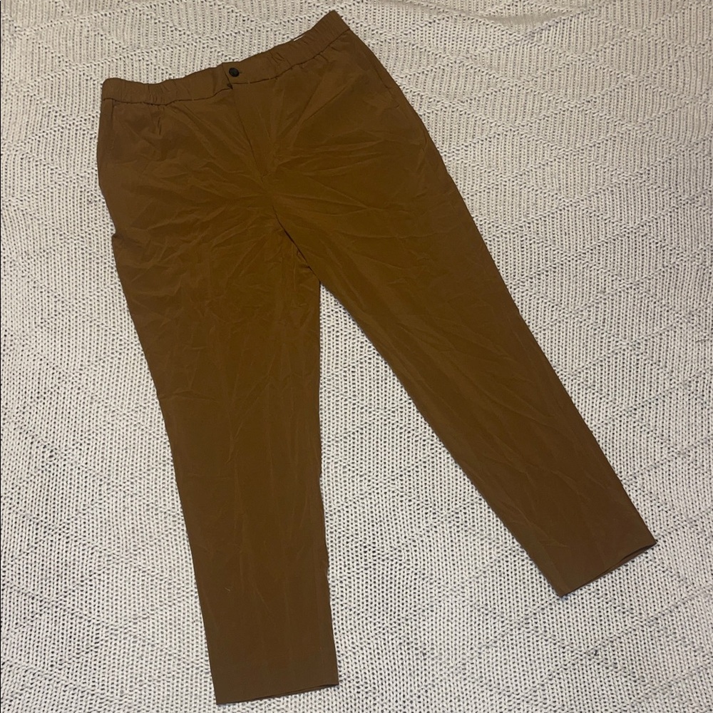 Banana Republic Sloan Slim Fit Ankle Pants M Warm Caramel Brown
